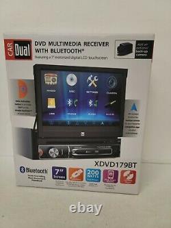 Double 7 Écran Tactile Rétractable Bluetooth Voiture Stéréo Multimedia DVD Single Din
