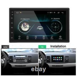 Double Android 9.1 Voiture Stereo Radio Gps Bluetooth 7'' Touch Mp5 Player Usb 2din