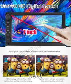 Double Android Gps 2 Din 7 Voiture Mp5 Stéréo Avec Caméra De Recul Écran Tactile Radio