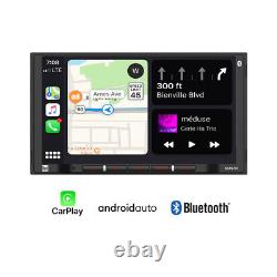Double DCPA701 2DIN 7 Stéréo de voiture numérique avec Bluetooth Apple Carplay Android