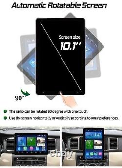 Double DIN Rotatif 10,1'' Android Auto Écran Tactile Radio Stéréo pour Voiture GPS Wifi