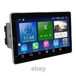 Double DIN Rotatif 10,1'' Android Auto Écran Tactile Radio Stéréo pour Voiture GPS Wifi