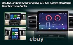 Double DIN Rotatif 10,1'' Android Auto Écran Tactile Radio Stéréo pour Voiture GPS Wifi