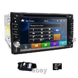 Double Din 6.2 Lecteur DVD de voiture Radio CD Lecteur BT Stéréo Headunit Avec Carte GPS + Caméra