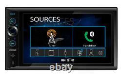 Double Din 6.8 Usb Bluetooth Am/fm Car Stereo Radio Kit Pour 2001-05 Honda CIVIC