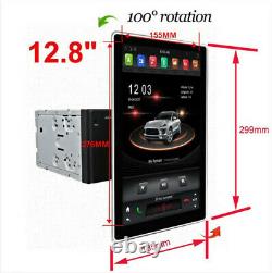 Double Din Android 9.0 Voiture Stereo Radio Player 12.8 Écran Tactile 100° Rotation