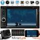 Double Din Car Radio Dans Dash Music Player Mp3 Cd Dvd Stereo Mirror Link Pour Gps