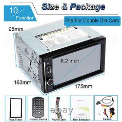 Double Din Car Radio Dans Dash Music Player Mp3 CD DVD Stereo Mirror Link Pour Gps