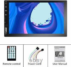 Double Din Car Stereo 7'' 1080p Hd Touchscreen Dplay Universal Multimedia Player