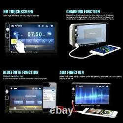 Double Din Car Stereo Audio Radio 7' Écran Tactile Écran LCD Numérique Bluetooth