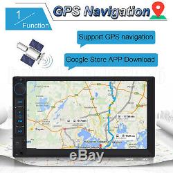 Double Din Car Stereo Radio Android Navigation Gps Wifi Quad-core 7 '' Mp5