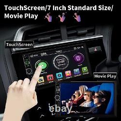 Double Din Car Stereo Radio Compatible Avec Apple Carplay Et Android Auto (7660)
