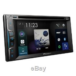 Double Pioneer Avh-z3200dab Din Stéréo D'apple Voiture Bluetooth Lecture Dab + + Antenne