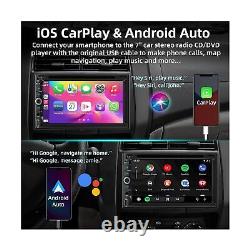 Double autoradio Double Din avec lecteur CD/DVD - CarPlay & Android Auto, Car Audio avec
