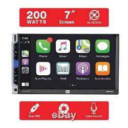 Dual Electronics XDCPA10BT Autoradio Double DIN 7 pouces avec Apple CarPlay et Android Auto