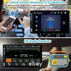 Écran tactile 7 pouces avec Carplay sans fil, Android Auto sans fil: stéréo de voiture Double Din