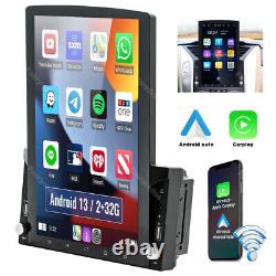 Écran tactile Android 10.1 Radio stéréo de voiture CarPlay 13.0 GPS WIFI BT Double 2Din