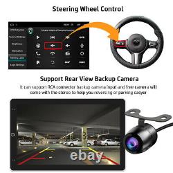 Écran tactile de voiture stéréo radio GPS wifi double 2DIN Android 12 de 10,1 pouces rotatif