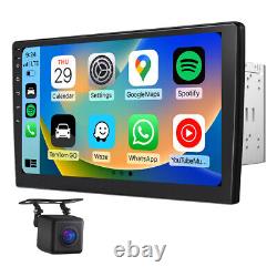 Écran tactile double 2Din pour voiture avec radio stéréo Apple CarPlay Android Auto Camera