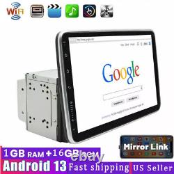Écran tactile rotatif 10,1 pouces Android 13 Autoradio stéréo de voiture Double 2DIN GPS Wifi