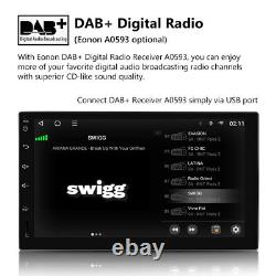 Eonon Android Auto 10 Double DIN 7Multimédia Autoradio Stéréo de Voiture avec GPS Navi BT