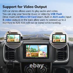 Eonon Double Din 7 pouces QLED Android Auto CarPlay Radio stéréo de voiture GPS Navi DSP