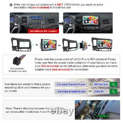 Eonon UA12 Plus 10.1 Double 2DIN Voiture Android 12 Stéréo Radio GPS CarPlay USB SD