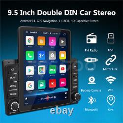Essgoo Double Din 9.5 Android Voiture Stereo Radio Mp5 Gps Navigation Wifi + Caméra