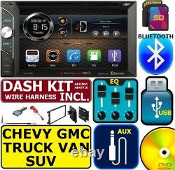 Fits Gm Car-truck-van-suv CD / DVD Bluetooth Radio Stéréo Double Din Dash Kit Usb