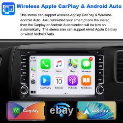 GPS sans fil CarPlay Double Din Autoradio stéréo lecteur DVD Bluetooth pour Toyota