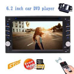 Gps Navi Double Din Car Stereo Radio DVD Lecteur Mp3 Bluetooth Avec L'appareil Photo Carte +