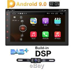 Hizpo Quad-core Android 9.0 Lecteur DVD Gps Autoradio Double Din Dab Obd2 Wifi