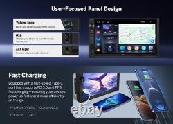 Indash 7 Autoradio Double Din Bluetooth Audio avec CarPlay Android Auto 14