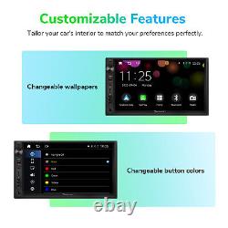 Indash 7 Autoradio Double Din avec CarPlay Sans Fil, Android Auto, Radio GPS Navi DSP