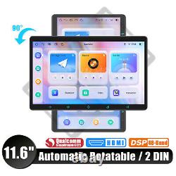 JOING 11,6 pouces Autoradio GPS Navi Android 12 Double Din Rotatif Automatique