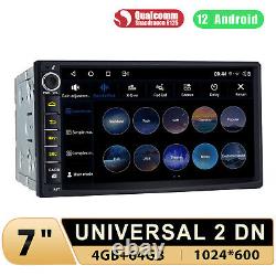 JOYING Qualcomm Android 12 Autoradio Double Din 7 pouces avec Bouton de Volume DSP FM