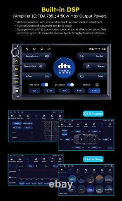 JOYING Qualcomm Android 12 Autoradio Double Din 7 pouces avec Bouton de Volume DSP FM