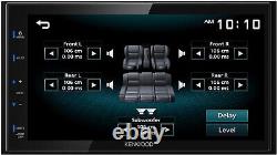 KENWOOD DMX115BT Autoradio Double Din (45W x 4-Ch) Écran Tactile de 6,8 pouces