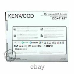 Kenwood Ddx419btm 6.2 CD DVD Usb Bluetooth 200w Amplificateur Car Stereo Radio Nouveau
