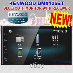 Kenwood Dmx125bt Double Din Bluetooth Android Mirroring 6.8 Car Stereo Receiver = Récepteur stéréo pour voiture Kenwood Dmx125bt à double Din avec Bluetooth, mirroring Android et écran de 6,8 pouces