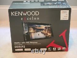 Kenwood Excelon DDX492 Moniteur avec récepteur DVD Double Din Stéréo de voiture Complet
