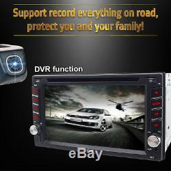 Lecteur DVD Stéréo Double Voiture 6.2in ​​navigation Gps Bluetooth + Caméra De Sauvegarde + Carte