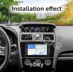 Lecteur de radio stéréo vidéo pour voiture Double 2 Din Android 12 avec Apple Carplay