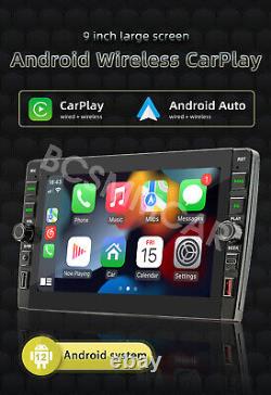 Lecteur de radio stéréo vidéo pour voiture Double 2 Din Android 12 avec Apple Carplay