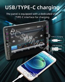 Lecteur de radio stéréo vidéo pour voiture Double 2 Din Android 12 avec Apple Carplay