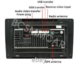 Lecteur de radio stéréo vidéo pour voiture Double 2 Din Android 12 avec Apple Carplay