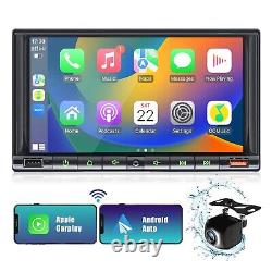 Lecteur de voiture Double Din 7 pouces le plus récent 2024 pour Carplay et Android Auto sans fil