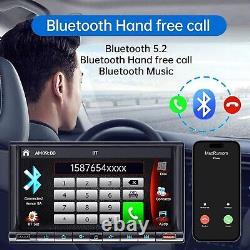 Lecteur de voiture Double Din 7 pouces le plus récent 2024 pour Carplay et Android Auto sans fil