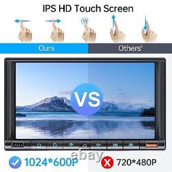 Lecteur de voiture Double Din 7 pouces le plus récent 2024 pour Carplay et Android Auto sans fil