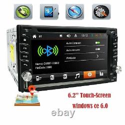 Lecteur stéréo MP5 double DIN pour voiture CD DVD USB Bluetooth Mirror Link Radio RDS MAP